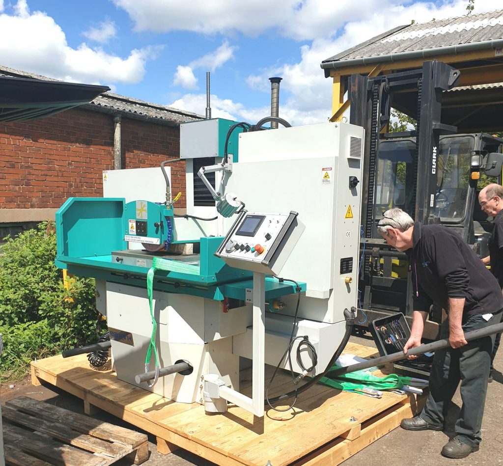 A new surface grinder arrives at Fernite Works - part of our huge investment in machinery