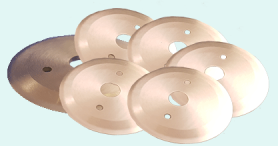 circular blades for cutting rubber and plastics from Fernite of Sheffield