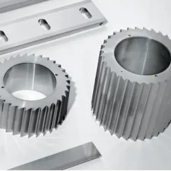 strand pelletizer blades, strand pelletiser knives, helical pelletizer rotors, helical pelletizer knives